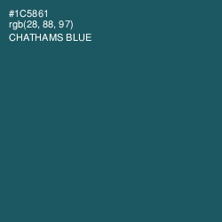 #1C5861 - Chathams Blue Color Image